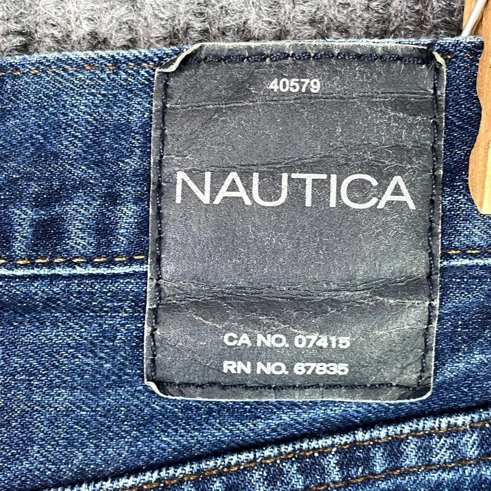 Nautica Relaxed Fit Jeans Men 40x32 Blue Denim 5 Pocket Zip Fly Gorpcore Classic